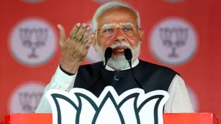 PM Narendra Modi at an election rally for the Lok Sabha polls