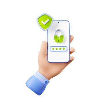 Use strong passwords and biometric security