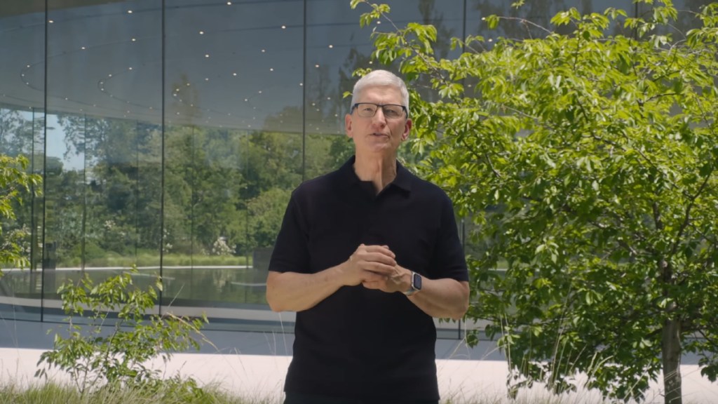 Apple CEO Tim Cook at WWDC 2024
