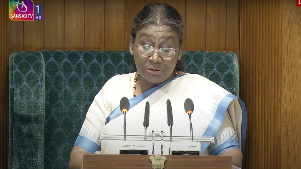 President Droupadi Murmu in Parliament