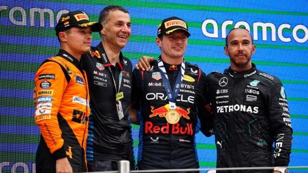 F1 Spanish GP podium