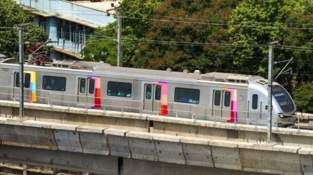 Mumbai's first metro line was launched on June 8, 2014 Mumbai's first metro line was launched on June 8, 2014