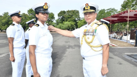 SLt Anamika B Rajeev's achievement as the first woman naval helicopter pilot is a testament to the Indian Navy's dedication to fostering inclusivity and excellence (Photo: Indian Navy) SLt Anamika B Rajeev's achievement as the first woman naval helicopter pilot is a testament to the Indian Navy's dedication to fostering inclusivity and excellence (Photo: Indian Navy)