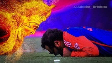 Social media erupted with crazy memes and witty messages as India won the T20 World Cup Final 2024 after 11 years. (Image source: x/@Atheist_Krishna)