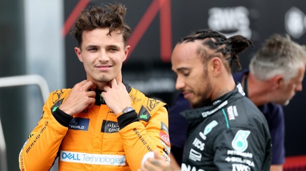 Lando Norris Lewis Hamilton
