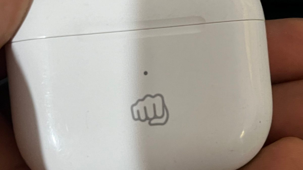 AirPods with Micromax logo AirPods with Micromax logo