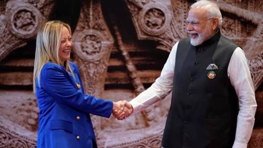 PM Modi with Meloni