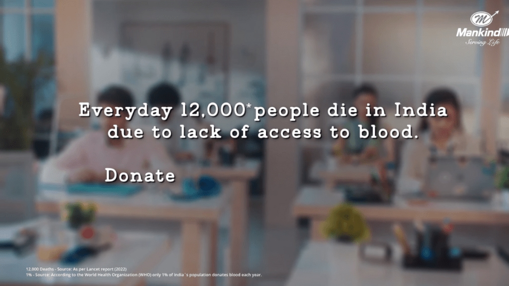 The video aims to encourage more people to donate blood by showing how it can save lives.