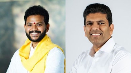 (L) Kinjarapu Ram Mohan Naidu (36), a three-time MP from Srikakulam, is set to be sworn in as a Cabinet minister. Dr. Chandra Sekhar Pemmasani, aged 48 and a first-time MP, will take the oath as a minister of state.