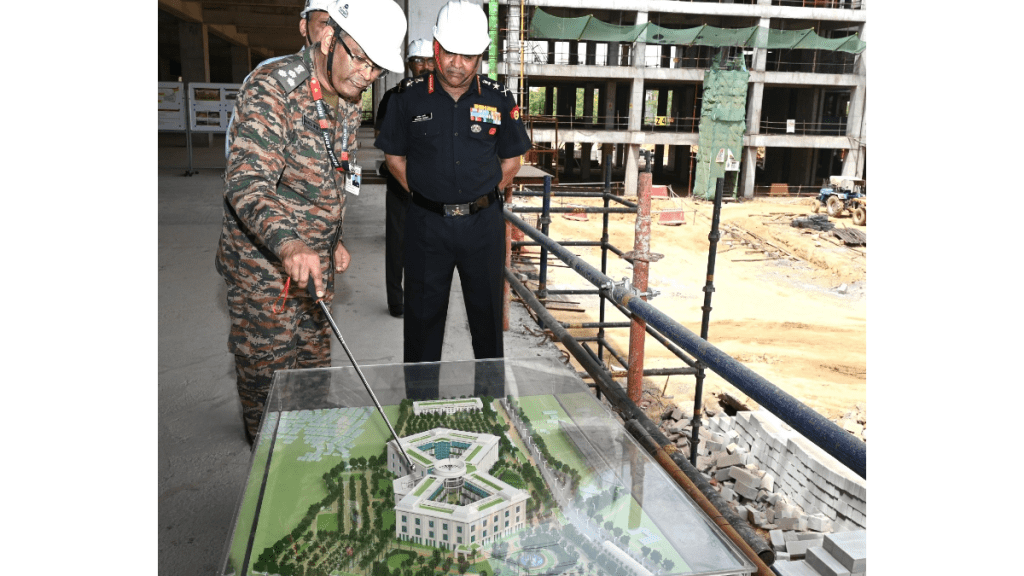 Army Chief Inspects Eco-Friendly Thal Sena Bhawan