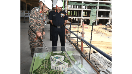 Army Chief Inspects Eco-Friendly Thal Sena Bhawan