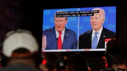 The number is about 30% lower than the 73 million people who watched the candidates’ first face-off in 2020, and among the three lowest-rated first presidential debates since 1976.