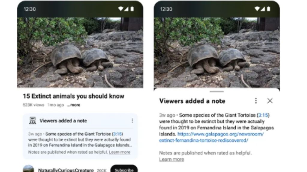 YouTube introduces Notes