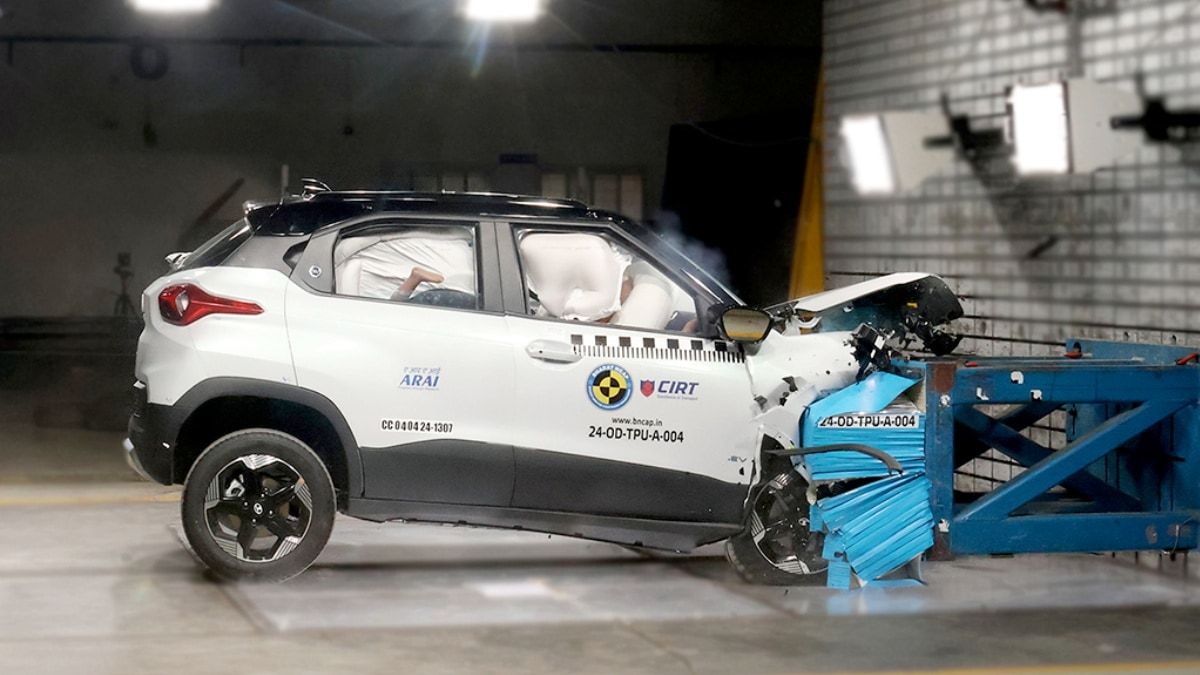 tata punch ev crash test