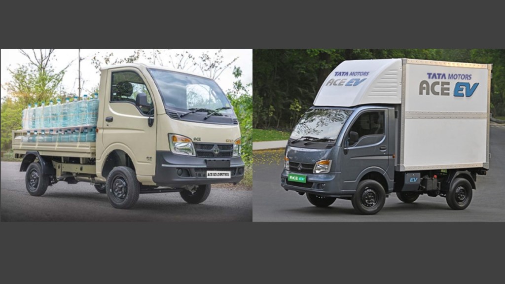tata ace cng vs ev