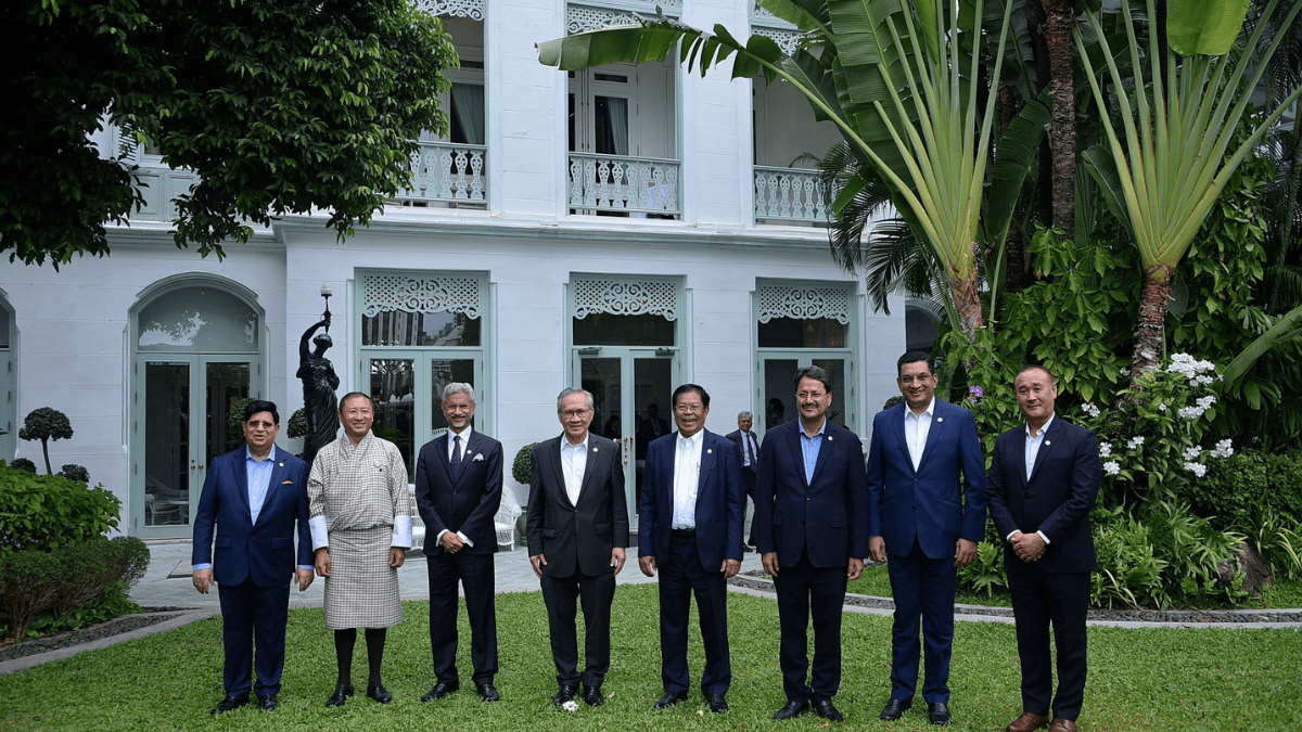 The Bay of Bengal Initiative for Multi-Sectoral Technical and Economic Cooperation (BIMSTEC) is a seven-member organization that includes Bangladesh, Bhutan, India, Myanmar, Nepal, Sri Lanka, and Thailand. The Bay of Bengal Initiative for Multi-Sectoral Technical and Economic Cooperation (BIMSTEC) is a seven-member organization that includes Bangladesh, Bhutan, India, Myanmar, Nepal, Sri Lanka, and Thailand.