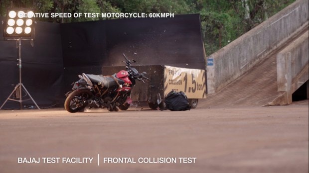 Bajaj Freedom frontal collision