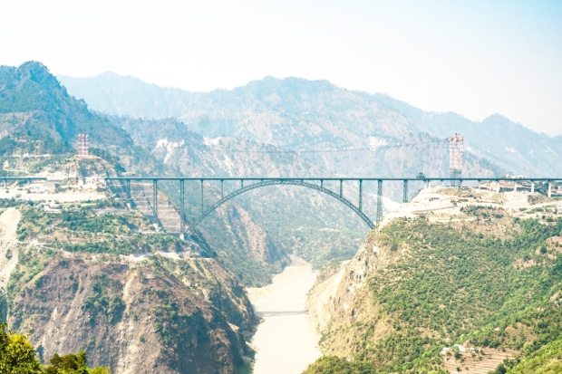 The construction of the Chenab Bridge was approved in 2003 and contracted in 2008. (Photo: Ministry of Railways)