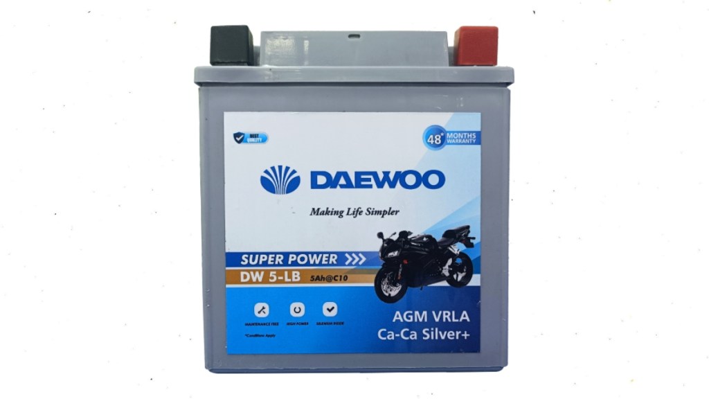 Daewoo India's new Battery for Two-Wheelers