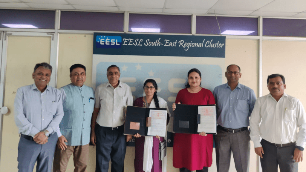 EESL is committed to empowering women through initiatives that provide leadership opportunities in the energy efficiency sector. EESL is committed to empowering women through initiatives that provide leadership opportunities in the energy efficiency sector.
