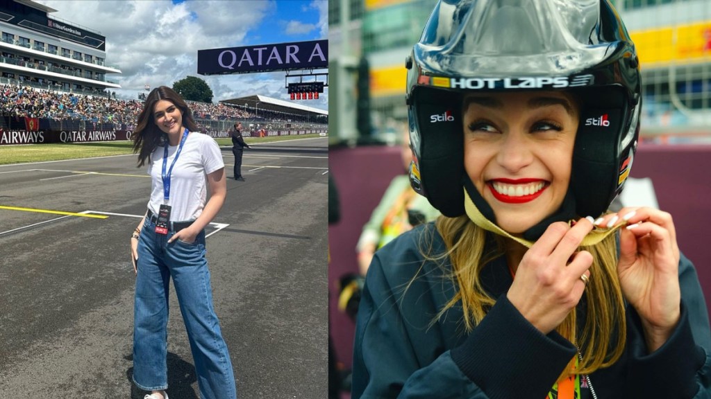 F1 Britain Kriti Sanon Emilia Clarke