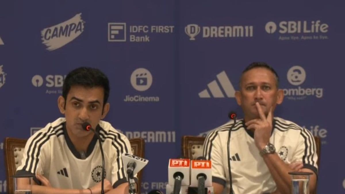 Gautam Gambhir at the press conference