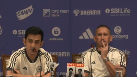 Gautam Gambhir at the press conference