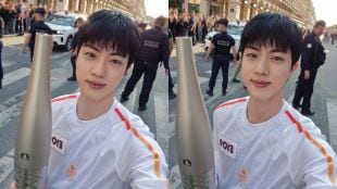 BTS star Jin carries 2024 Olympics torch