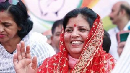 Kamlesh Thakur, wife of Himachal Pradesh chief minister Sukhvinder Singh Sukhu wins from Dehra assembly seat.(