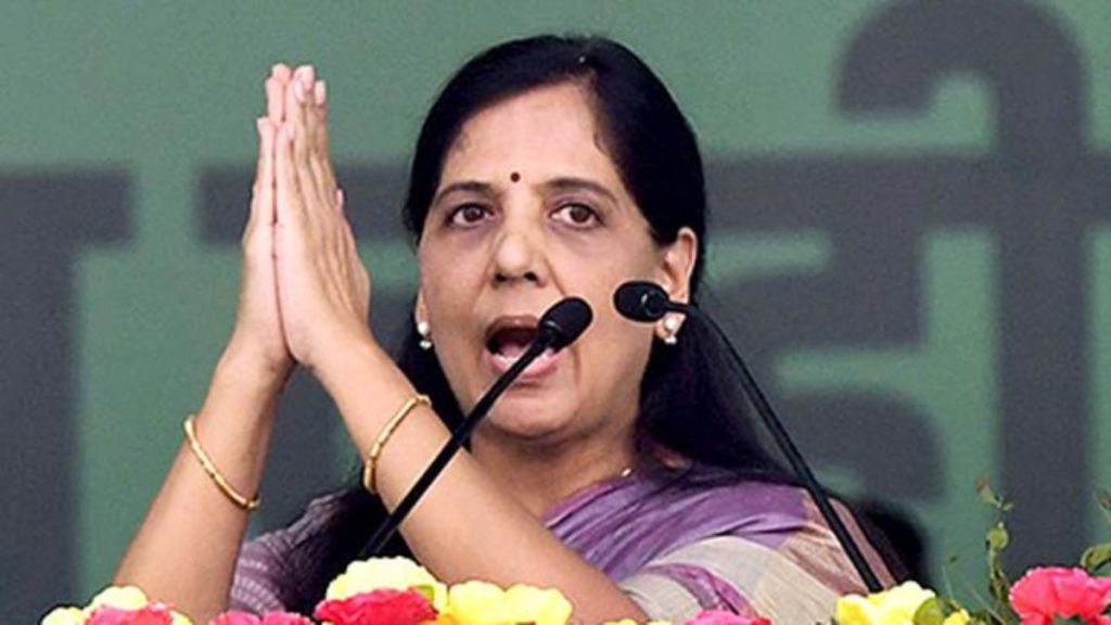 Delhi Chief Minister Arvind Kejriwal’s wife Sunita Kejriwa
