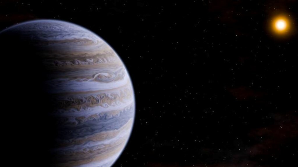 A giant planet discovered by international astronomers.