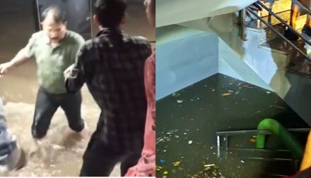 Delhi coaching centre deaths: Visuals show flooding in basement, students rushing to escape
