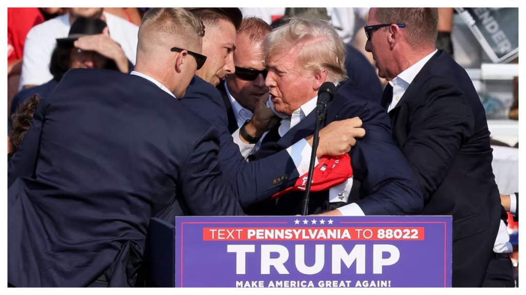 Trump, aged 78, had just begun his speech at a Pennsylvania rally when a gunshot was fired.