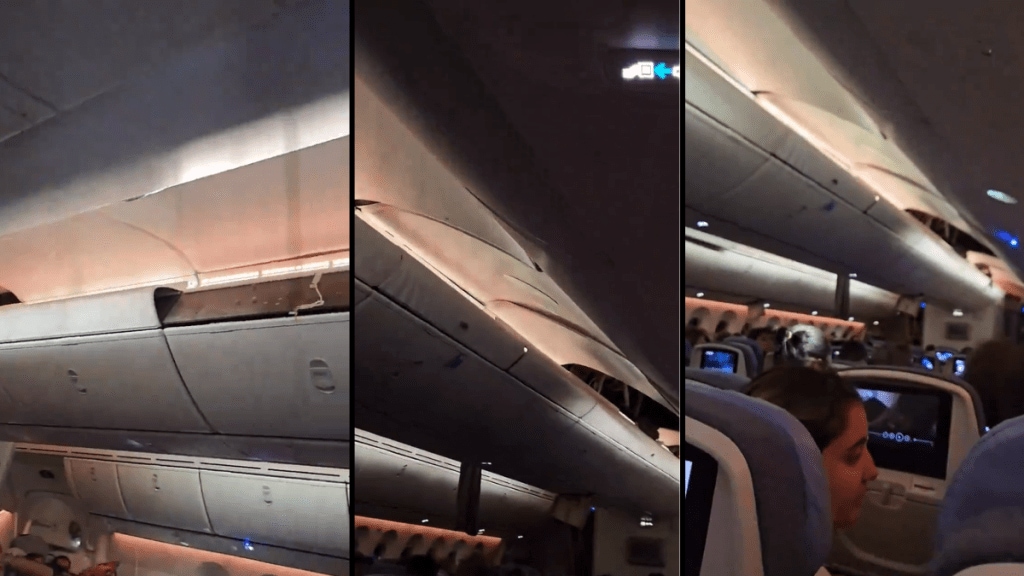 The flight was supposed to arrive in Montevideo, the capital of Uruguay, but it was diverted to Brazil instead (Photo: X) The flight was supposed to arrive in Montevideo, the capital of Uruguay, but it was diverted to Brazil instead (Photo: X)