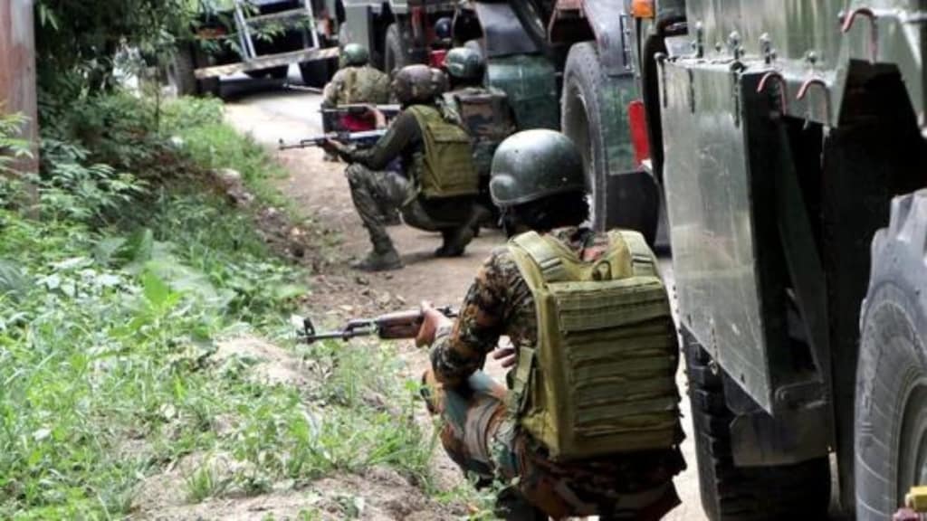 Both confrontations started as a result of information that terrorists were hiding in these two villages, which are roughly 12 km apart (Photo: ANI)