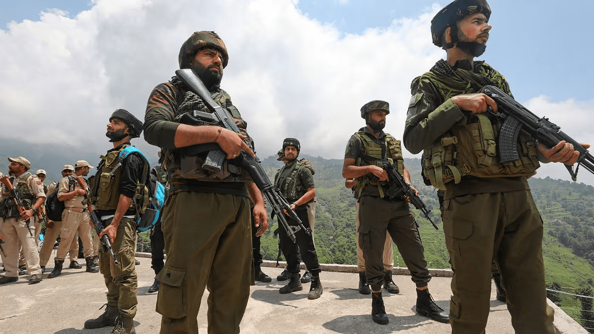 The Indian Army initiated a comprehensive search operation in the Desa Forests on Monday night. The objective is to locate and eliminate the terrorists accountable for the recent attack in the area. The Indian Army initiated a comprehensive search operation in the Desa Forests on Monday night. The objective is to locate and eliminate the terrorists accountable for the recent attack in the area.