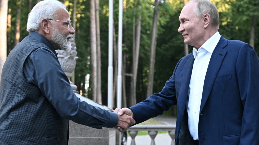 Modi and Putin Modi and Putin