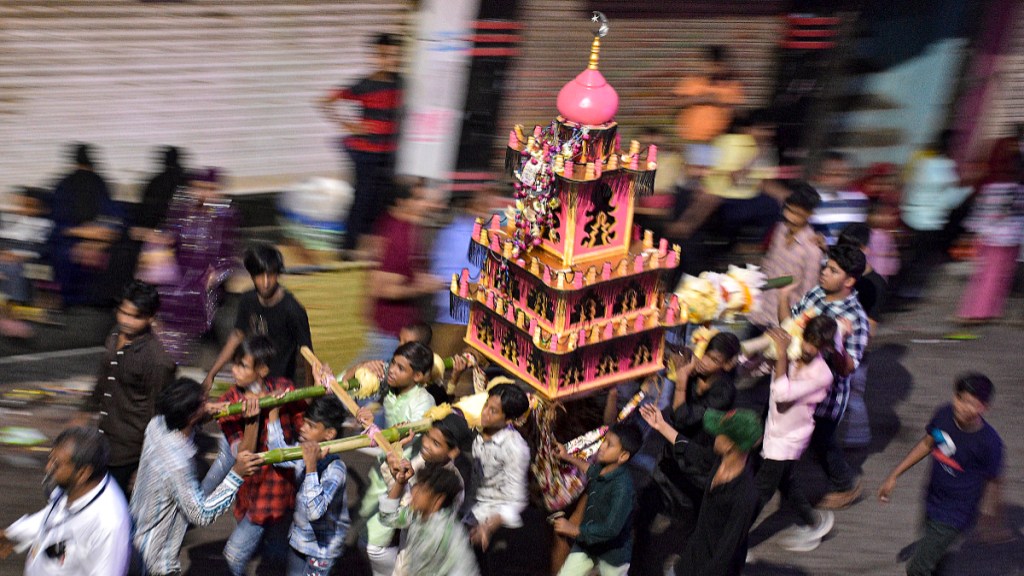 Muharram Tazia procession, Tazia, Muharram news, Muharram latest news, Muharram Uttar Pradesh, Lakhimpur Khiri