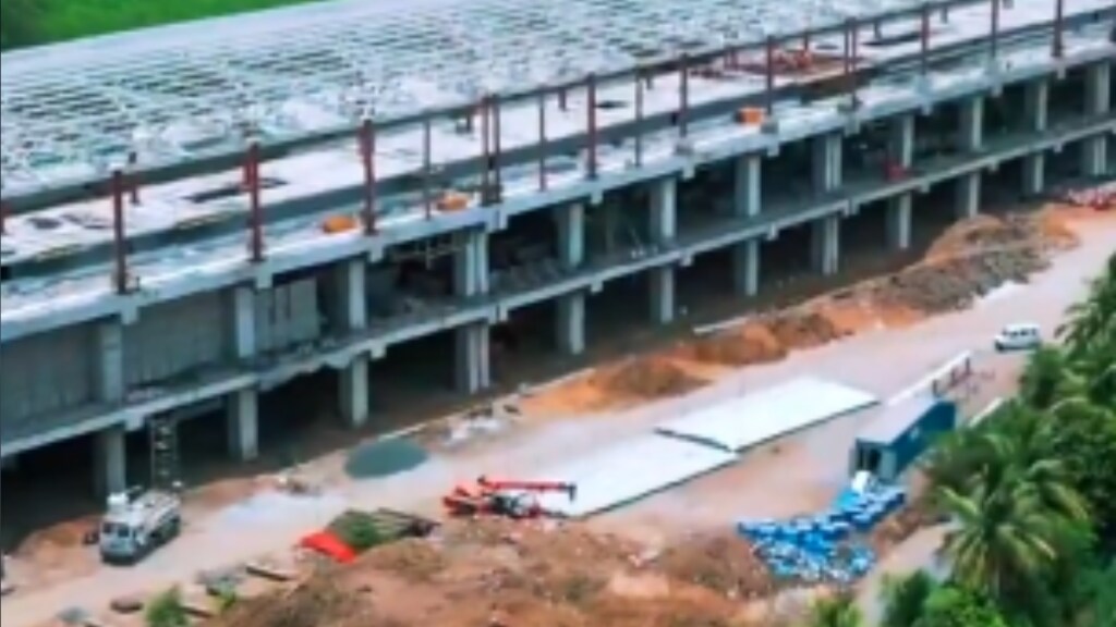 Mumbai-Ahmedabad Bullet Train- Surat station construction.