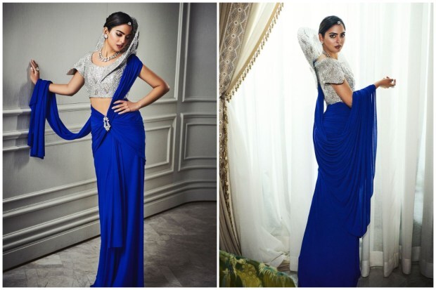 Isha Ambani, daughter of Mukesh Ambani, donned a stunning blue gown in the later half of the sangeet ceremony of her brother Anant Ambani. (Image: Anaita Shroff Adjania Instagram)