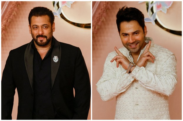Salman Khan and Varun Dhawan attended the ceremony looking their dapper self. (Image: Reuters/Francis Mascarenhas)