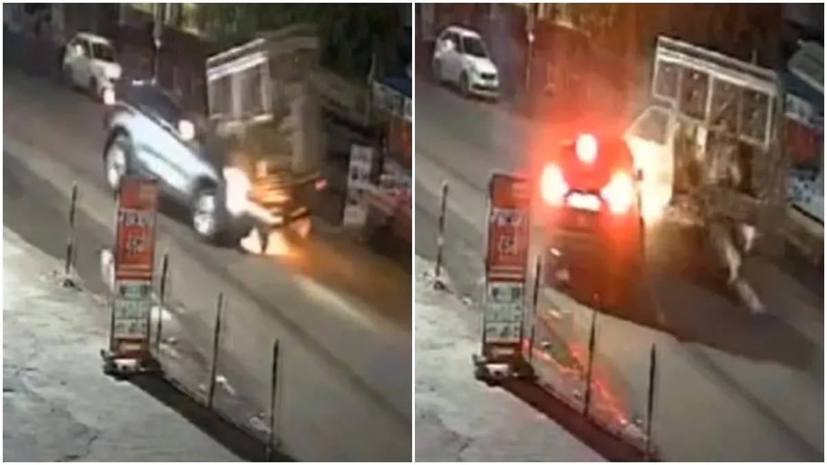 Sharad Pawar's party leader's son rams SUV into poultry tempo in Pune Sharad Pawar's party leader's son rams SUV into poultry tempo in Pune