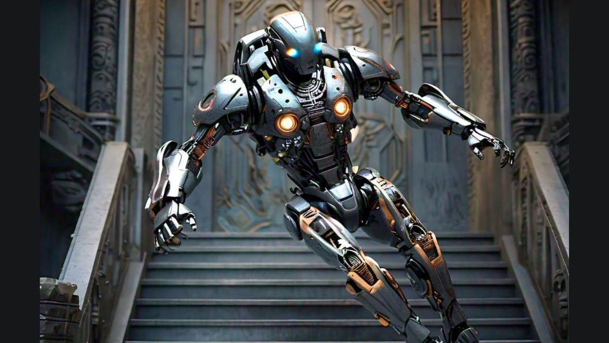 The robot, named the 'Robot Supervisor,' was discovered in a heap at the bottom of a stairwell