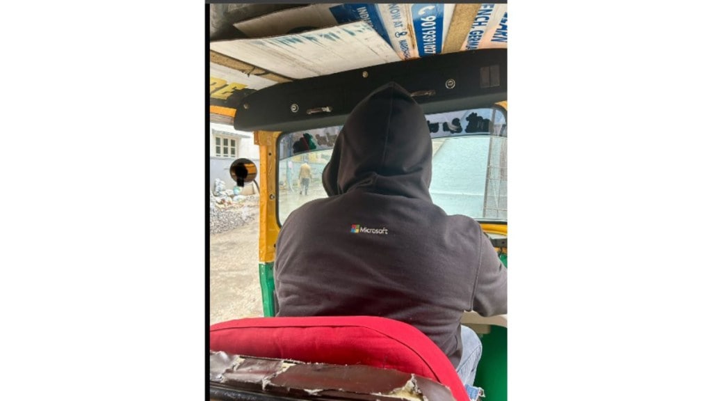 Microsoft techie drives auto-rickshaw