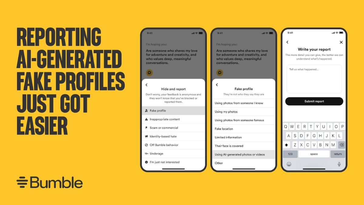 How to use the new feature. (Image Credits: Bumble)