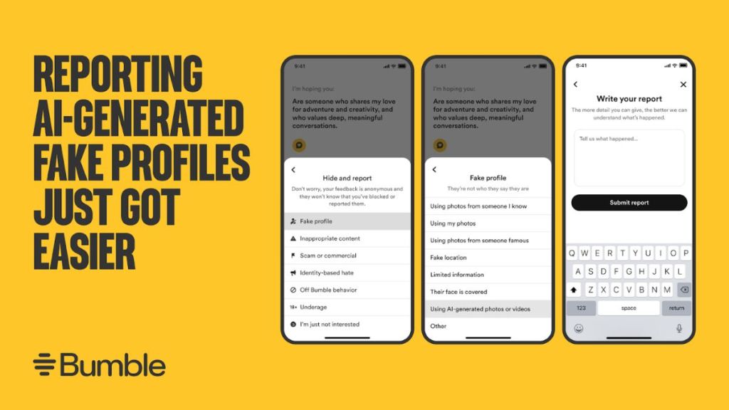 How to use the new feature. (Image Credits: Bumble) How to use the new feature. (Image Credits: Bumble)