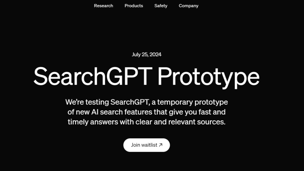 As of now, there hasn't been an official release date for Search GPT. (Image Credits: Open AI)
