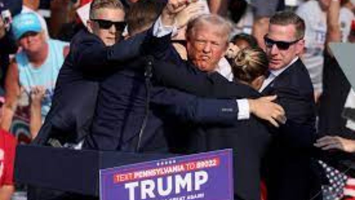 On Saturday, a shot missed former US president Donald Trump and passed and hit the upper portion of his right ear at a fairground near Butler, Pennsylvania while addressing a campaign. (Image: Reuters)