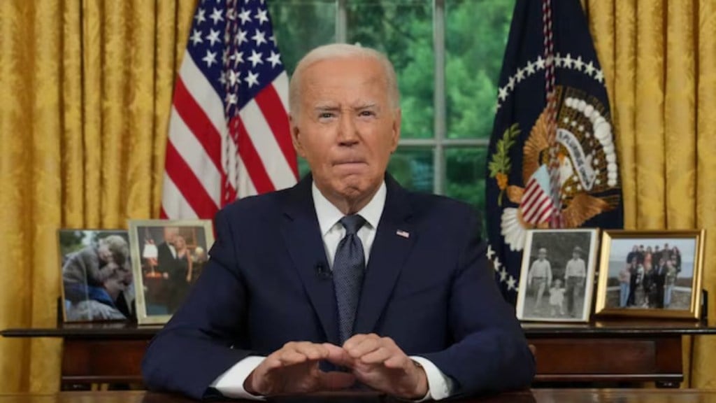 A few days after former US president Donald Trump’s attempted assassination, current president Joe Biden withdrew his name from the presidential race and endorsed Kamala Harris for the upcoming election. (Image:Reuters)