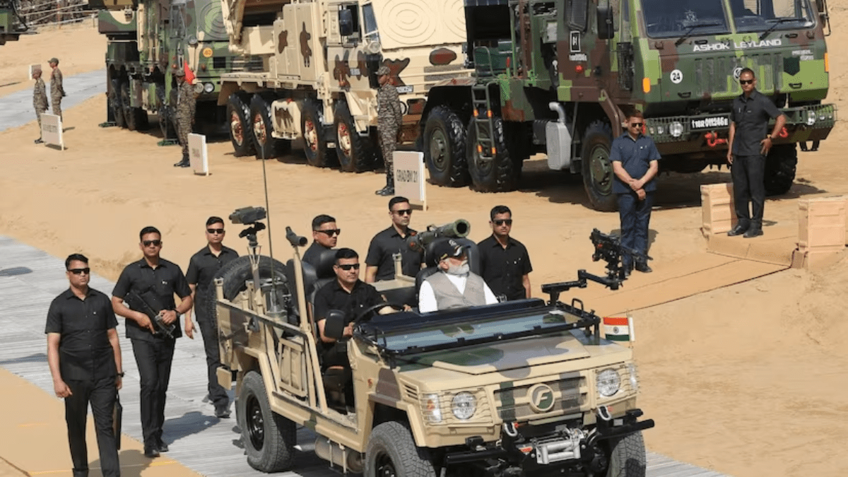 The Aatmanirbhar Bharat initiative has played a crucial role in promoting the indigenous design, development, and manufacture of defence equipment. The Aatmanirbhar Bharat initiative has played a crucial role in promoting the indigenous design, development, and manufacture of defence equipment.